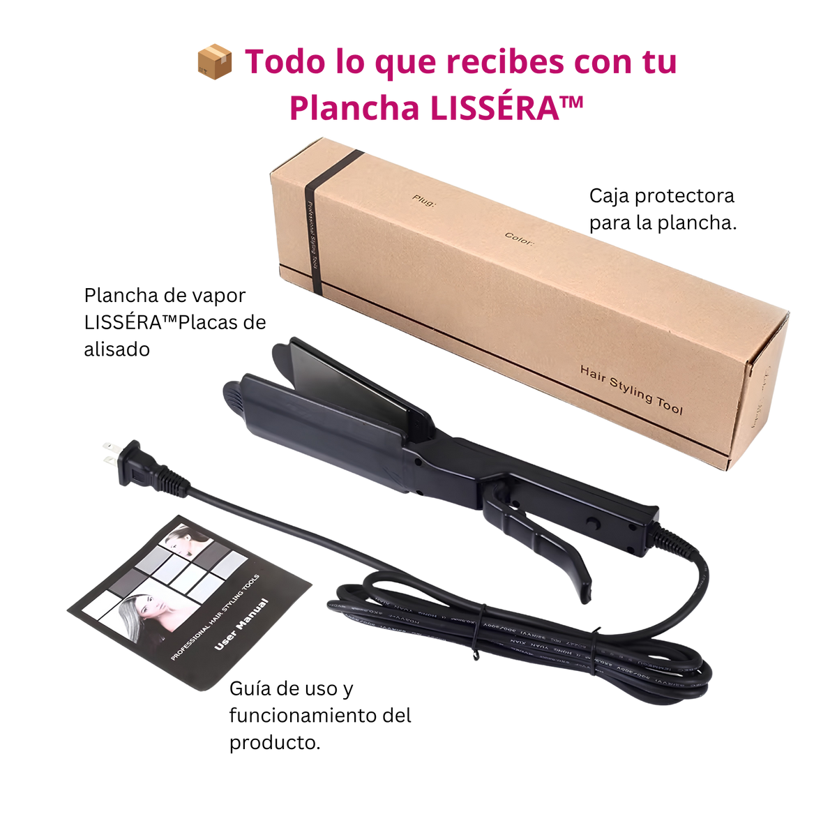 ✨ LISSÉRA™ — Plancha de Vapor Profesional